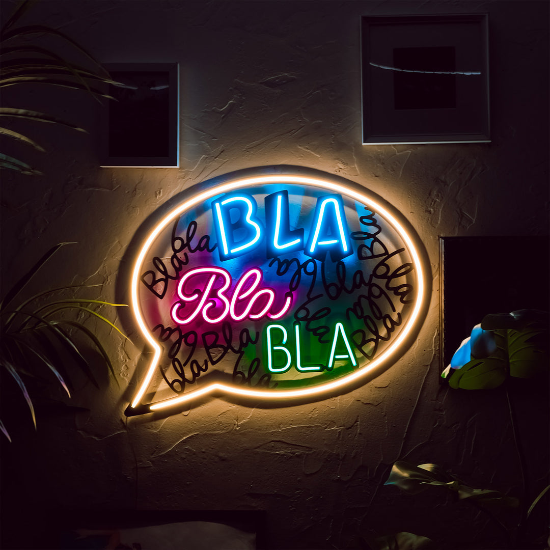 Bla Bla Neon Sign