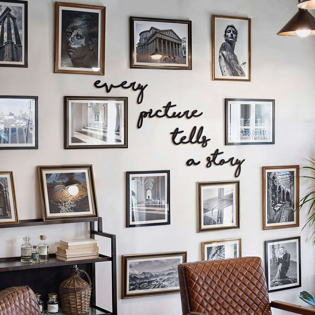 Image of Every Picture Tells a Story – SKU: MP-129, Price: $160.00. Categories: amazon,discount,entrance decor,gallery,hallway decor,home art,home decor,inspirational quotes,interior home decoration,living room decor,love wall decor,Metal Letter,metal wal