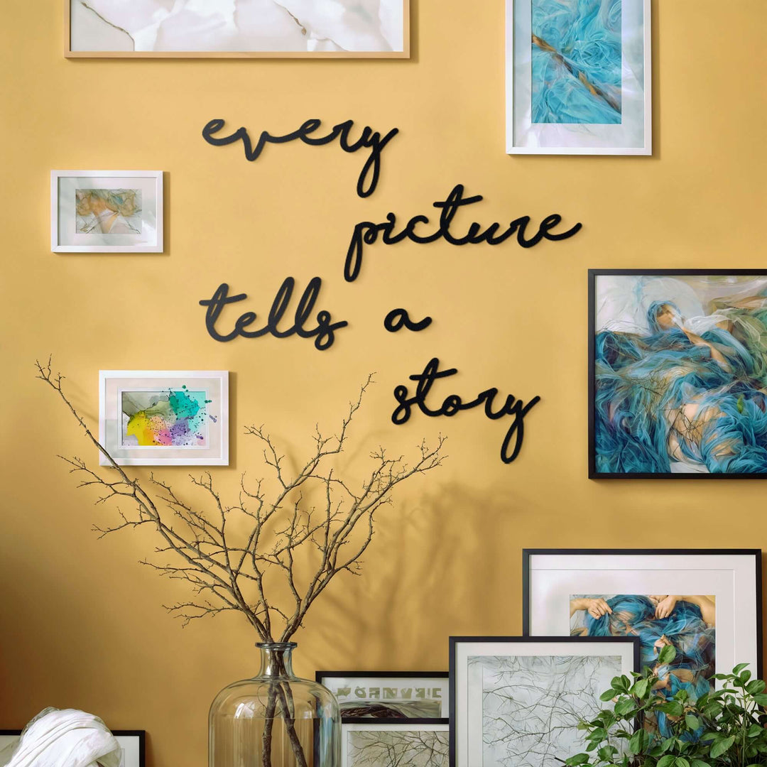 Image of Every Picture Tells a Story – SKU: MP-129, Price: $160.00. Categories: amazon,discount,entrance decor,gallery,hallway decor,home art,home decor,inspirational quotes,interior home decoration,living room decor,love wall decor,Metal Letter,metal wal