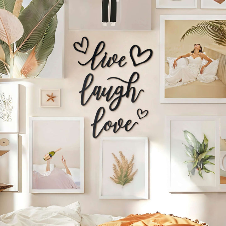 Image of Live Laugh Love – SKU: MP-159, Price: $140.00. Categories: bedroom decor,entrance decor,hallway decor,home art,home decor,inspirational quotes,interior home decoration,kitchen decor,love wall decor,Metal Letter,metal wall art,Metal Wall Letter,mo