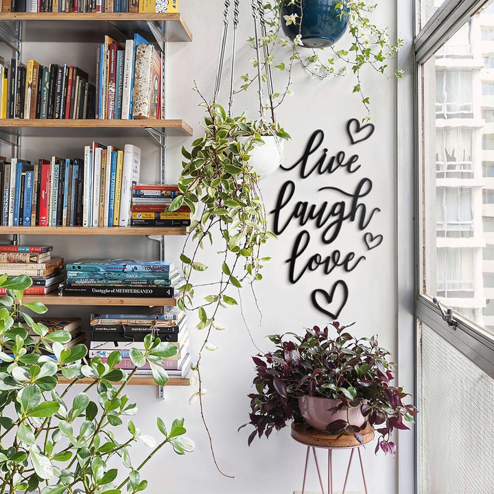 Image of Live Laugh Love – SKU: MP-159, Price: $140.00. Categories: bedroom decor,entrance decor,hallway decor,home art,home decor,inspirational quotes,interior home decoration,kitchen decor,love wall decor,Metal Letter,metal wall art,Metal Wall Letter,mo