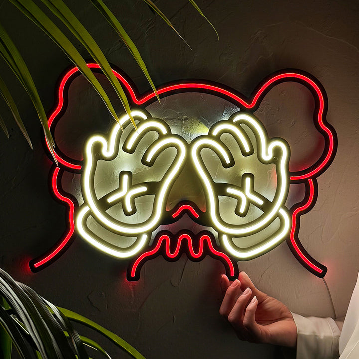 KAWS Inspired Neon Sign