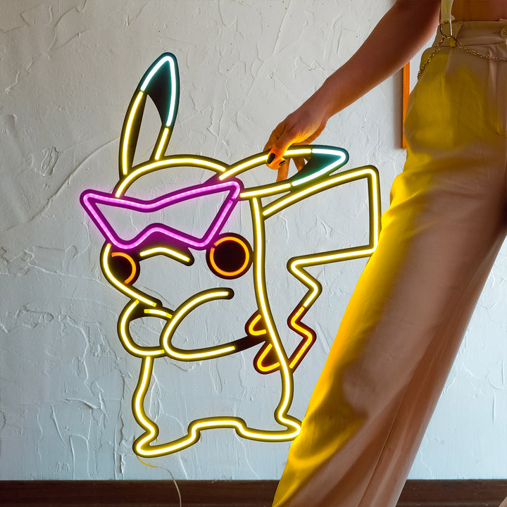 Pikachu Inspired Neon Wall Art | NEW DESIGN