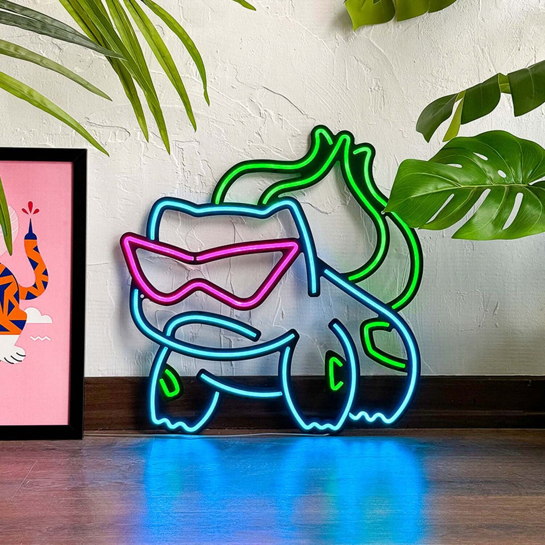 Bulbasaur Neon Sign Hoagard AU