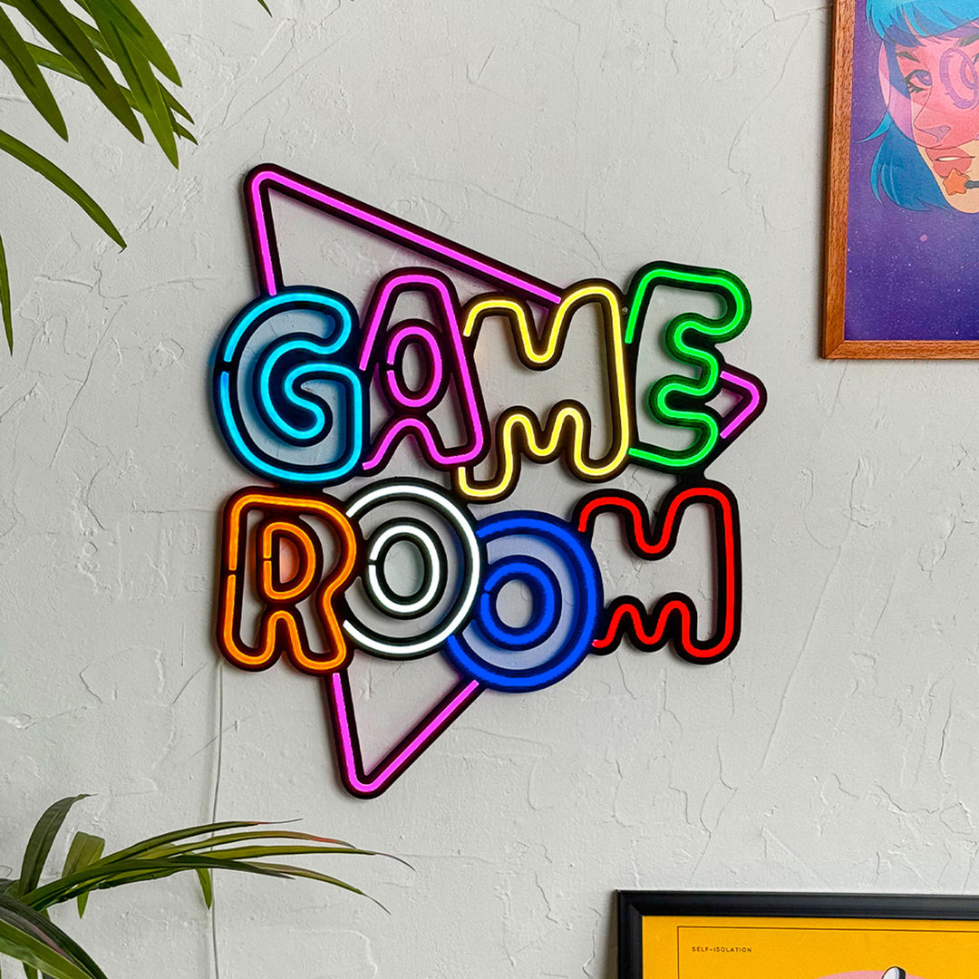 Shop Game Room Neon Sign, Neon Wall Art at Hoagard. game, game room, gamer
