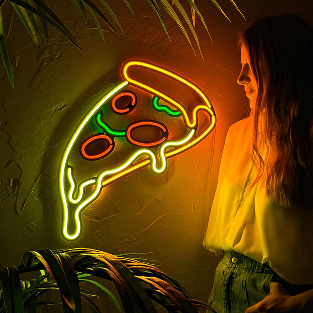 Shop Pizza, Neon Wall Art at Hoagard. food neon, neon, Neon light