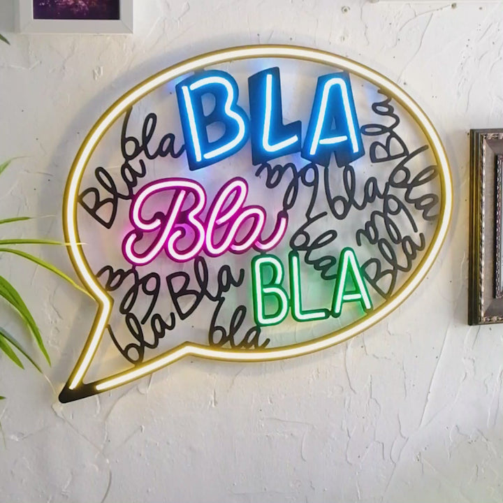 Bla Bla Neon Sign