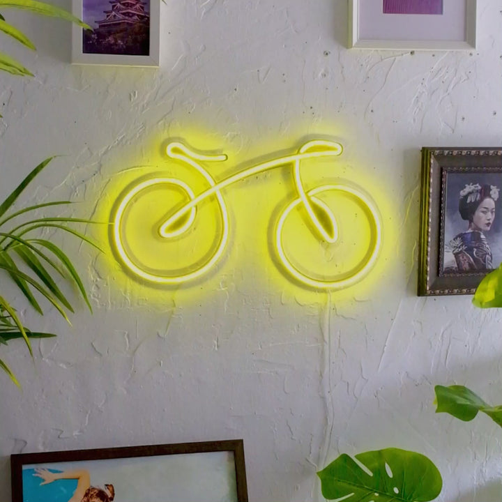 Bicycle Neon Wall Art
