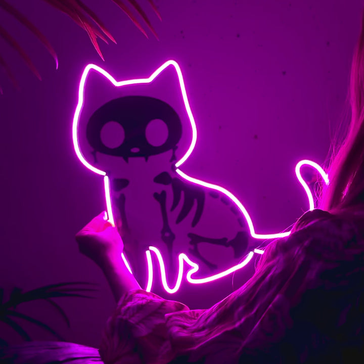 Cat X-Ray Neon Sign