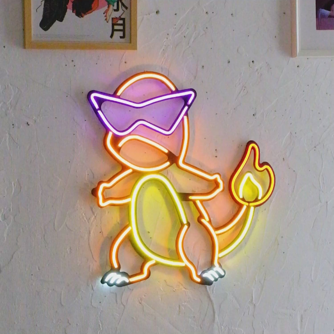 Charmander Inspired Neon Sign
