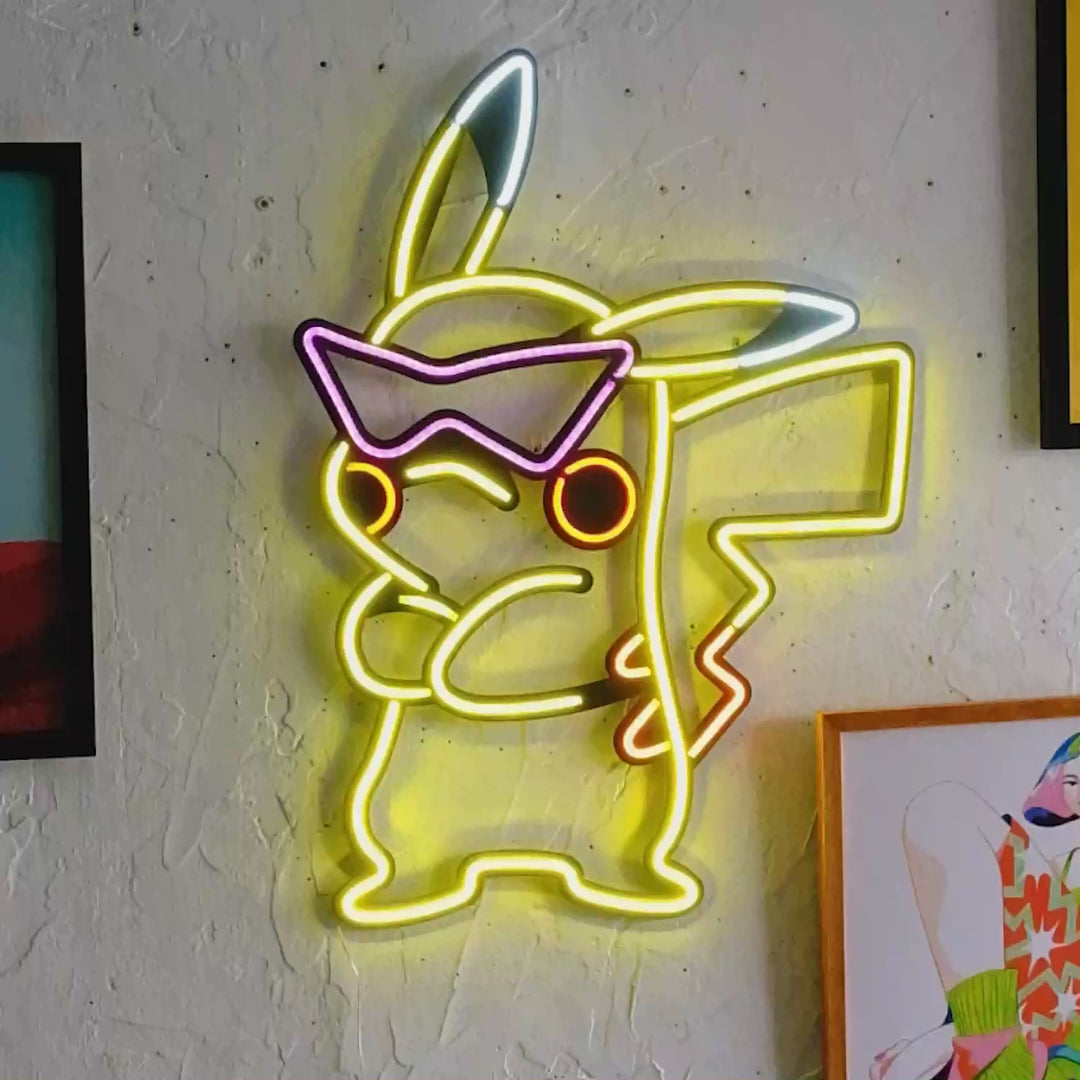 Pikachu Inspired Neon Wall Art | NEW DESIGN