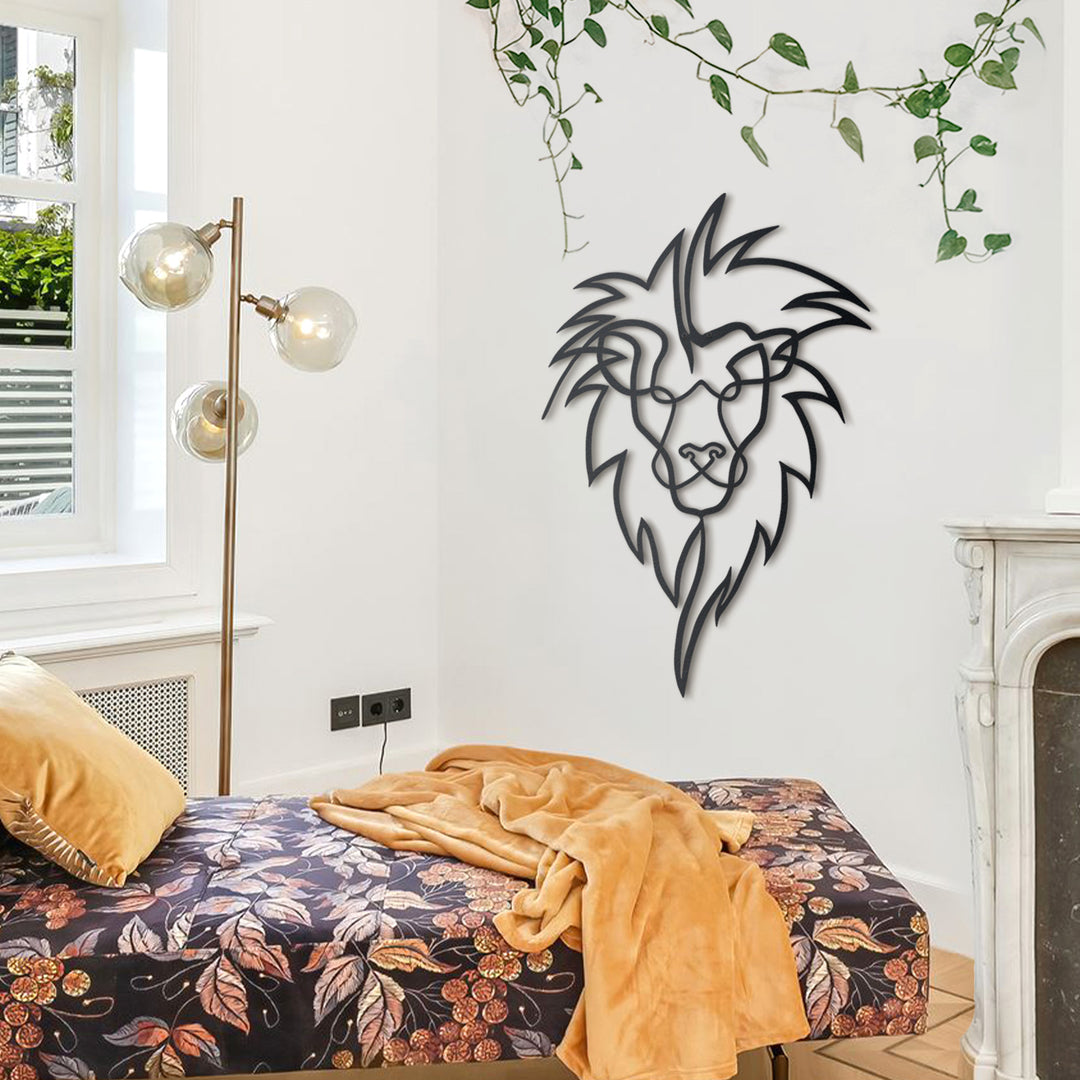 Shop Lion Head, Metal Wall Art at Hoagard. animal wall art, home art, home decor