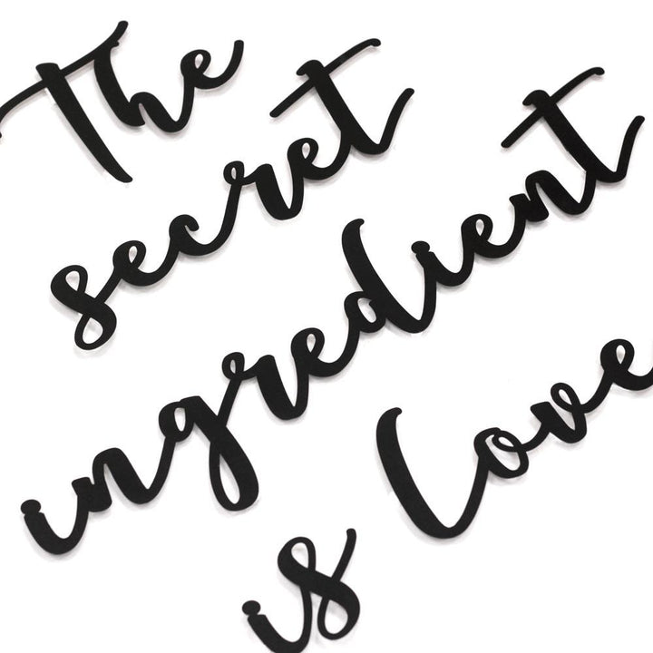 Shop The Secret Ingredient Is Love, Metal Wall Art at Hoagard. home art, home decor, inspirational quotes