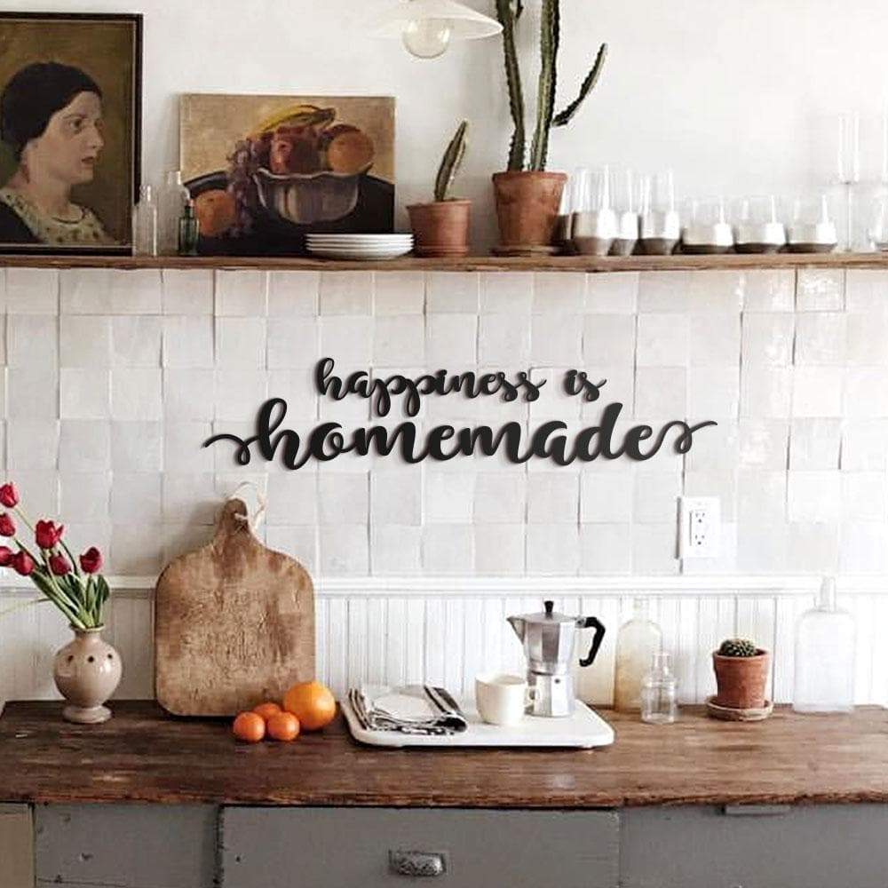 Shop Happiness Is Homemade, Metal Wall Art at Hoagard. home art, home decor, inspirational quotes