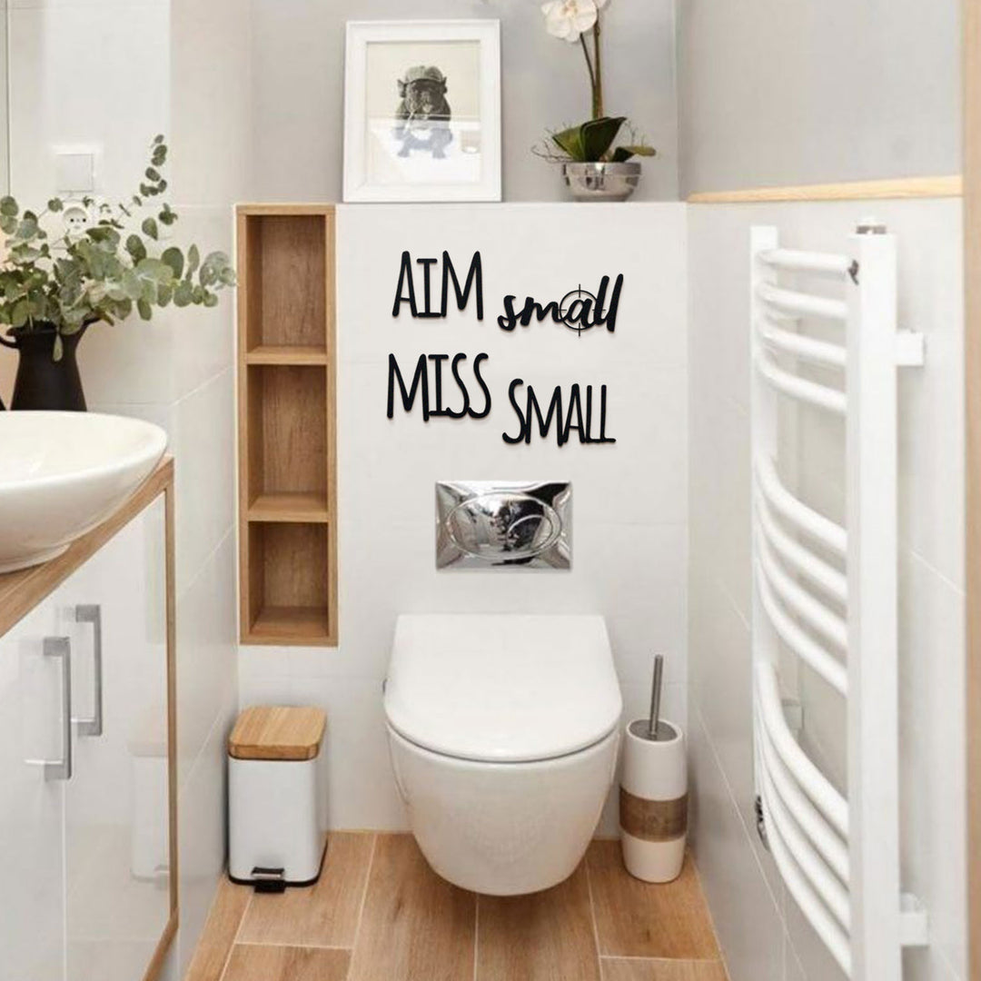 Shop Aim Small Miss Small, Metal Wall Art at Hoagard. bathroom decor, discount, home art