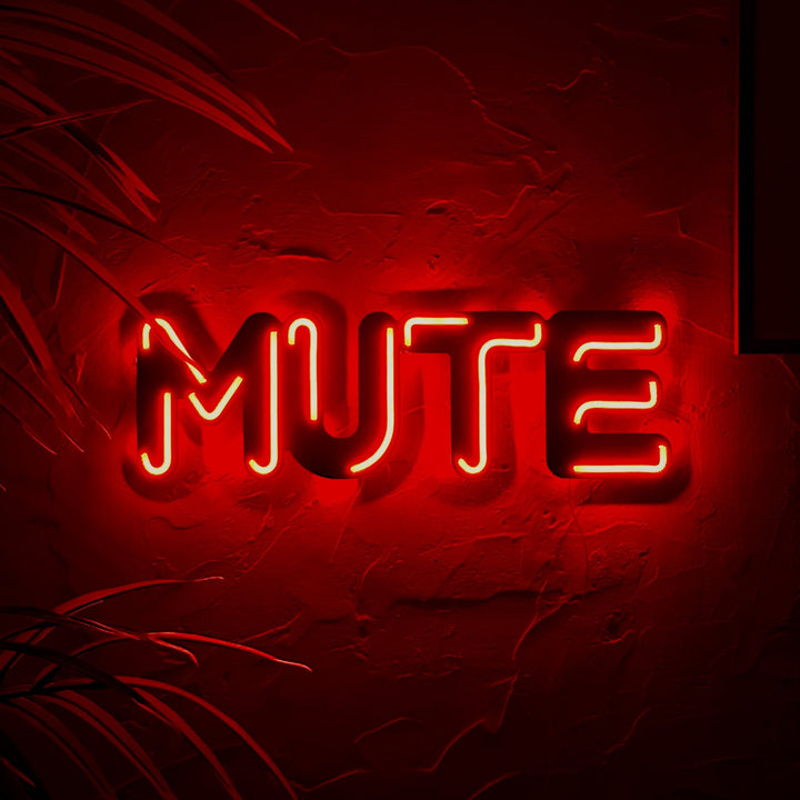 Shop Mute Neon Wall Art, Neon Wall Art at Hoagard. discount, Fathers, living room decor
