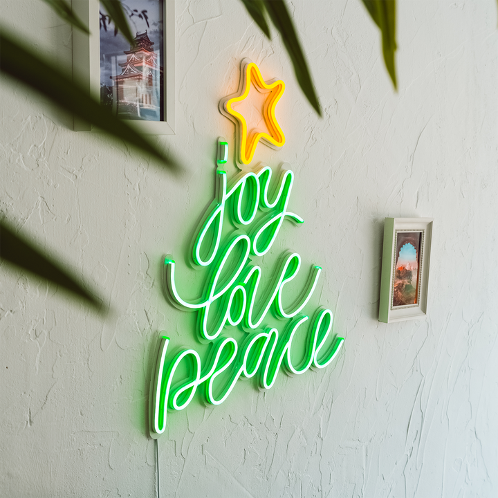 Joy Love Peace Neon Wall Art Neon Wall Art Hoagard AU   