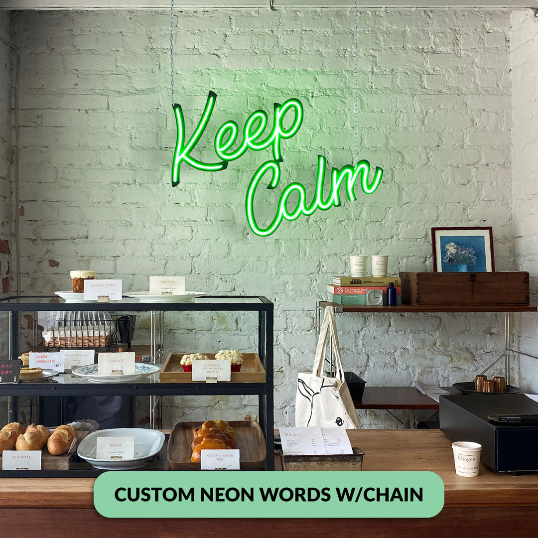 Custom Neon Words W/Chain  Hoagard AU   