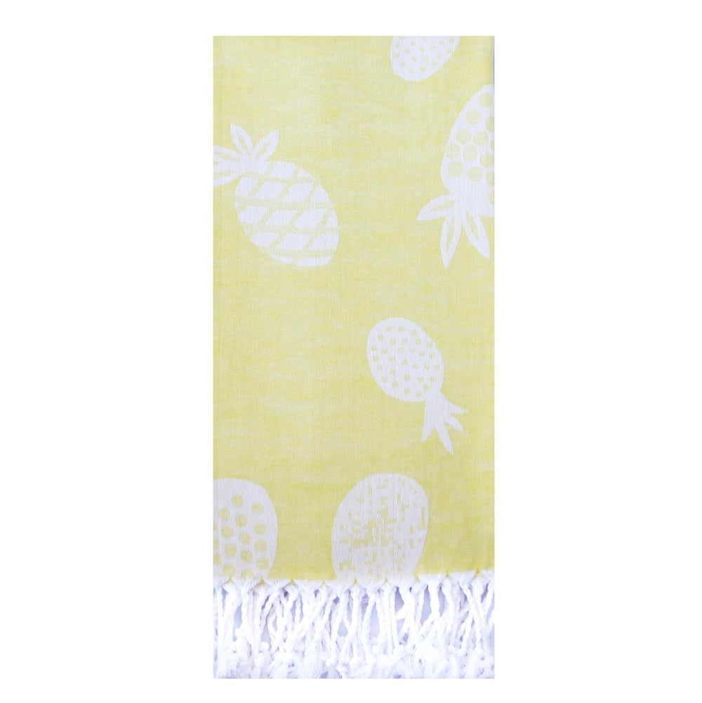 Pineapple Turkish Towel  VINCA HOME Yellow  