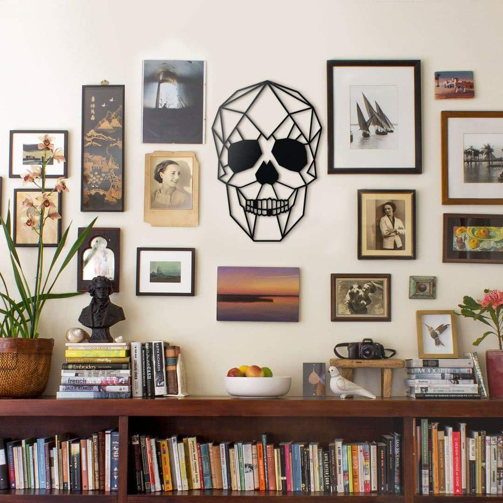 Shop Skull, Metal Wall Art at Hoagard. best gift ideas, goth decor, interior design trends
