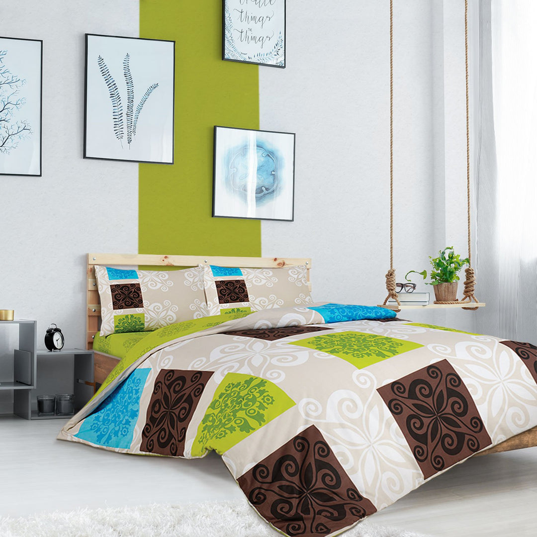 Sueno Green Quilt Cover Set Home & Garden:Bedding:Quilt Covers Vinca Home   