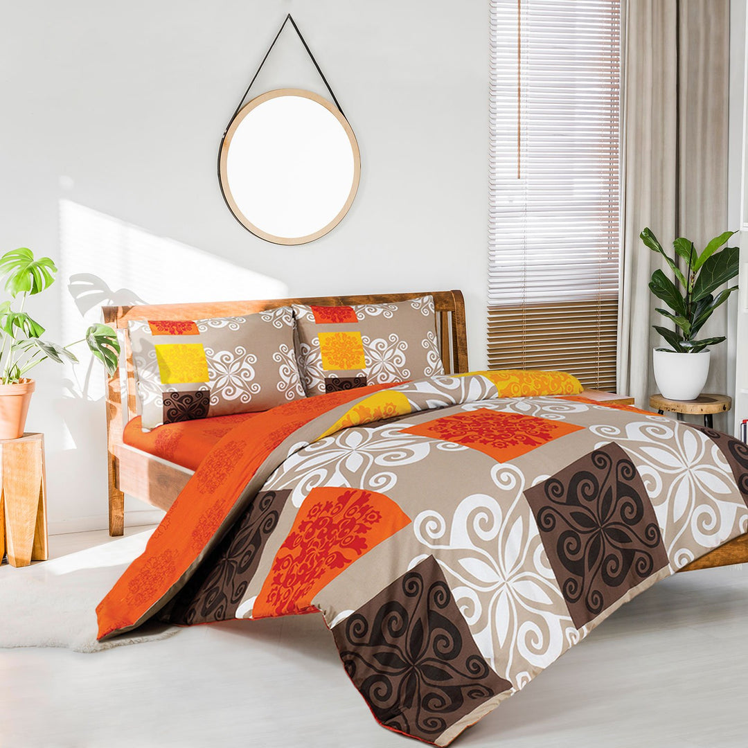 Sueno Orange Quilt Cover Set Home & Garden:Bedding:Quilt Covers Vinca Home   